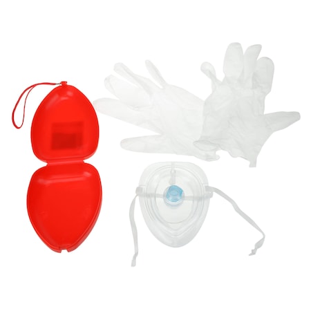 Dealmed Cpr Resuscitator Mask Kit, Hard Case, Ea 787400